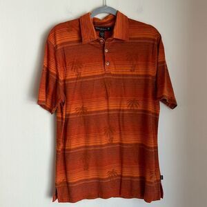 Tommy Bahama Men’s Tropical 18 hole golf vacation tropical palm tree polo size L